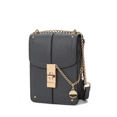 MKF Collection Iona Crossbody Vegan Leather Elegant & Functional Design Handbag Purse by Mia K