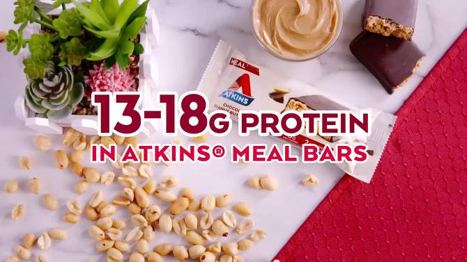 Atkins Chocolate Almond Caramel Protein Meal Bar Value Pack - 8ct/13.5oz, 2 of 8, play video