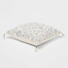 Jacobean Square Throw Pillow Blue - Threshold™ : Target