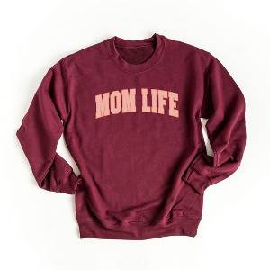 Simply Sage Market Women's Graphic Sweatshirt Curved Mom Life - 1 of 3