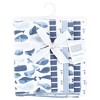 Hudson Baby Infant Boys Cotton Flannel Burp Cloths 7pk, Cute Whales, One Size - 2 of 4