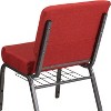Emma and Oliver 21"W Church/Reception Guest Chair with Communion Cup Book Rack - 4 of 4
