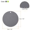 Unique Bargains Silicone Pot Holder Teapot Coaster Trivet Mat 4 Pcs - 2 of 4