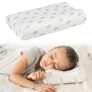 Tiny Twinkle Toddler Pillow with Fitted Pillowcase, Ergonomic with Memory Foam Made for Kids - 1 of 4