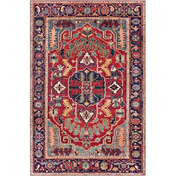 Mark & Day Lith Woven Indoor Area Rugs Bright Red
