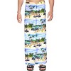 HAPPY BAY Men's Beachwear Wraps Swim Bath Trunk Swimsuit Regular Surfing Swimwear Summer Sarong Long Pareo Beach Wrap One Size Blue, Tree - 4 of 4