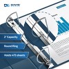 Premium Economy 2" Angle D Ring Binder 6pk Navy Blue 2": Davis Group, Office Supplies, 475 Sheet Capacity, Hard Cover - 3 of 4