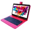 LINSAY 10.1" Octa Core 128GB Storage Android 14 Tablet Dual Camera Android with Black Keyboard - 2 of 3