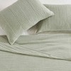 Isla Jade Twin/Twin XL Channel Stitched Jersey Knit Quilt Set Green - 2 of 4