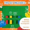 Strictly Briks Big Briks Set - Compatible with All Major Large Brick Brands - 108 Pieces in 4 Colors - 26x22 Baseplate - 3 of 4