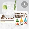 Big Dot of Happiness Garden Gnomes - Funny Forest Gnome Party Decorations - Drink Coasters - Set of 6 - 2 of 4