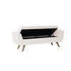 HomePop Modern Boucle Storage Bench with Wood Legs - 4 of 4
