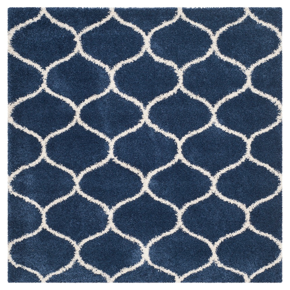 7'x7' Square Kamila Rug Navy/Ivory - Safavieh