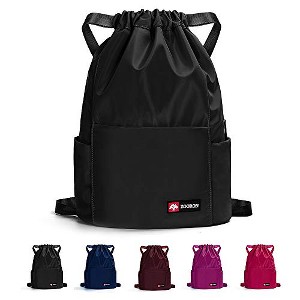 Generic Waterproof Drawstring Gym Backpack Bag for Men & Women, Sport G - 1 of 4