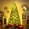 Tangkula 7 FT Pre-Lit Artificial Christmas Tree w/ 1000 Warm White LED Lights 3 Modes - 2 of 4