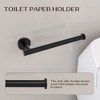 YAWWALK Round 4-Piece Bathroom Hardware Set with Towel Hook, Toilet Paper Holder, and Towel Bar - 3 of 4