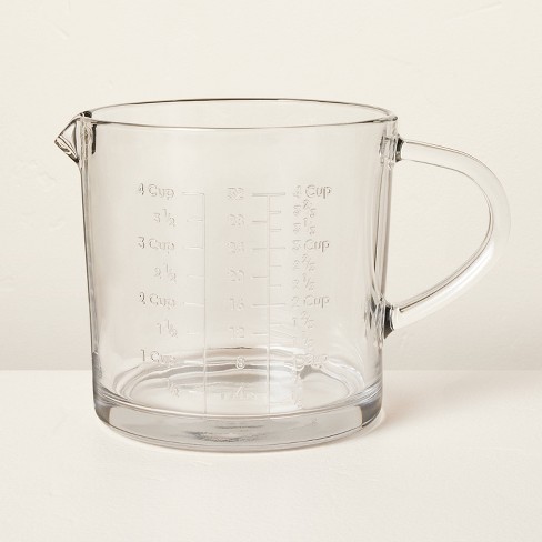 Pyrex (32 Oz) Measuring 4 Cup Glass, Clear, Red