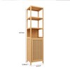 VANIRROR Bamboo Bathroom Storage Floor Cabinet, Tall 6 Tiers Shelving Unit Tower  Rack For Bathroom, Living Room, Laundry, 30.34*15.96*9.85", Natural - 2 of 4