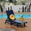 WestinTrends Poly Reclining Outdoor Patio Chaise Lounge Chair Adjustable - 2 of 4