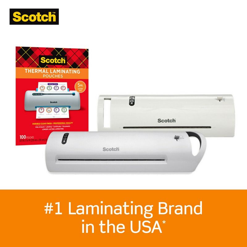 Scotch® Thermal Laminating Pouches, 3 mil Size, Pack of 200, 2 of 9