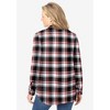 Woman Within Plus Size Pintucked Flannel Shirt - 3 of 4