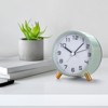 Aoibox Retro Metal Desk Silent Analog Clock with Night Light, Non-Ticking, Simple Design for Bedroom, Office, Home D¨¦cor (Green) - 3 of 4