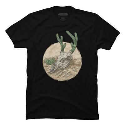Men's Design By Humans Deer Cactus 2 By kelelowor T-Shirt