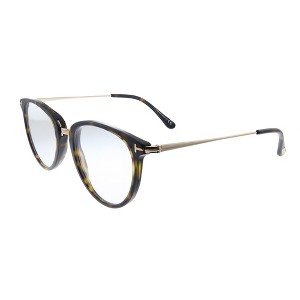 Tom Ford Soft FT5640-B 052 Womens Round Eyeglasses Shiny Dark Havana And Gold 51mm - 1 of 3