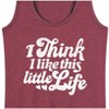 Women's - Instant Message - I Think I Like This Little Life Graphic Racerback Tank - 2 of 4