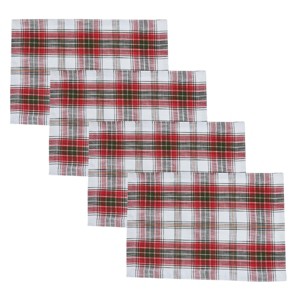 Split P Fraser Plaid Tartan Red Placemat Set Of 4 - 1 of 4