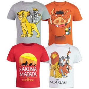 Disney Pixar Toy Story Buzz Lightyear Woody Forky Rex 4 Pack T-Shirts Infant to Big Kid - 1 of 4