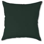 Polyester Classic Throw Pillow, 15" sq. x 7" Forest Green