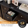 Coucheta 7-Drawer Wood Finish Dresser - Waterproof & Scratch-Resistant Storage Organizer with Anti-Tip Safety - 3 of 4