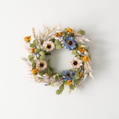 Sullivans Artificial 16" Summer Wildflower Accent Ring