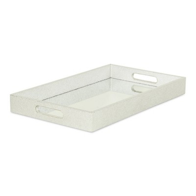 Cheung's Labai Shagreen Mirrored Tray Silver