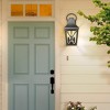 Gulches Outdoor Wall Lights - Matte Black Sconces with Clear Glass for Porch, Balcony, Patio, and Garage (Single & 2 Pack Options) - 3 of 4
