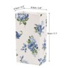 Unique Bargains Paper Gift Bag Pack Blue Flower Storage Bag for Party Favor 50 Pcs - 2 of 4