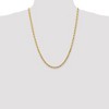 Black Bow Jewelry 4.5mm 10k Yellow Gold D/C Quadruple Rope Chain Necklace - 2 of 4