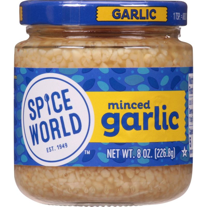 Spice World Minced Garlic - 8oz, 1 of 9