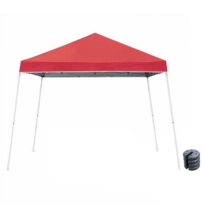 Z-shade Angled Leg Canopy Tent With Push Button Locking System And 4 ...