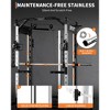 Smith Machine Home Gym 2200LBS, Multi-Function Squat Rack Power Cage with Smith Bar, LAT Pulldown Machines, Cable Crossover System & More Attachments - 3 of 4