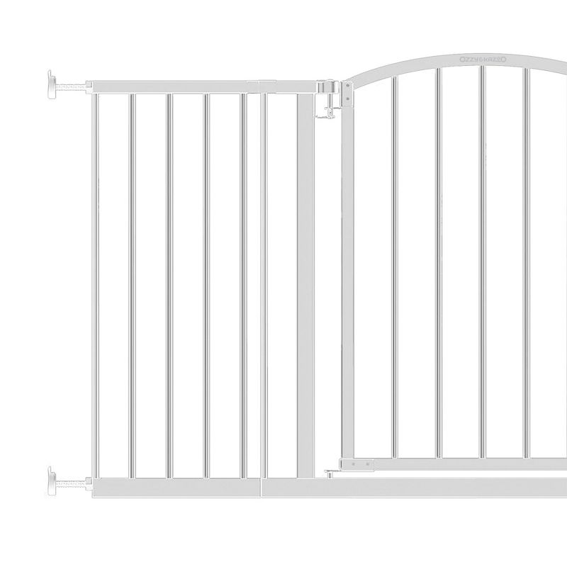 Ingenuity Ozzy & Kazoo Extra Tall Walk Through Dog Gate For Doorways and Stairways, Fits Openings 28 to 51.5 Inches Wide at 27 Inches Tall, White, 3 of 6
