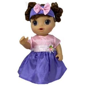 Doll Clothes Superstore Pretty Party Dress Fits Some Baby Alive And Little Baby Dolls - 1 of 4