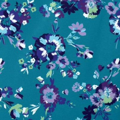 deep teal romantic floral
