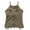 Women's Post Mastectomy High Neck Shirred Tankini Top - Shade & Shore™ Green - 2 of 3