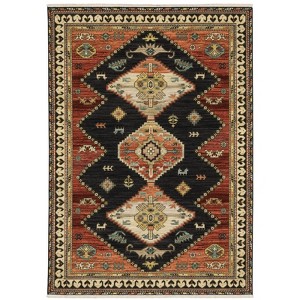 Oriental Weavers Lilihan 051K6 Charcoal/ Multi Indoor Area Rug - 5'3" x 7'6" - 1 of 4