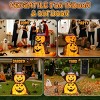 FURNIinspire Decorative Holiday Scene Props Outdoor Halloween Collapsible Pumpkin Lamp Decoration with Cape Metal Stand, Orange, 12"*12"*36" - 4 of 4