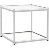 Lilias End Table - Chrome - Safavieh. - 3 of 4