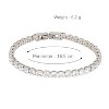 Women's Silver Plated Bracelets - Large and Sparkling Cubic Zirconia Bracelets - Elegant Gifts - 4 of 4