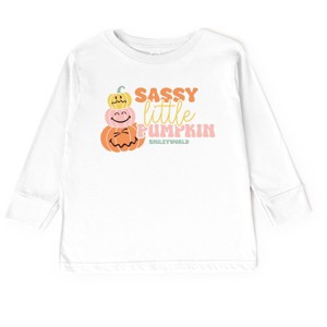 The Juniper Shop SmileyWorld Sassy Little Pumpkin Toddler Long Sleeve Tee - 1 of 4
